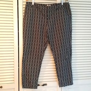 Black & white patterned women's slacks
